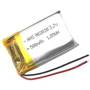 YUNIQUE 501220 oplaadbare Lipo batterij voor mobiele telefoon, video, MP3, MP4, LED, GPS, 3,7 V, 80 mAh