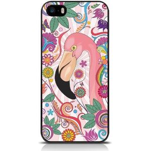 CallCandy Flamingo Fever Image achterkantbescherming voor Apple iPhone SE / 5S / 5, meerkleurig