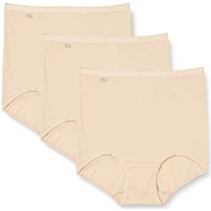 Sloggi Basic+ Maxi 3p Damesslip (3 stuks), Beige (huid 0026)