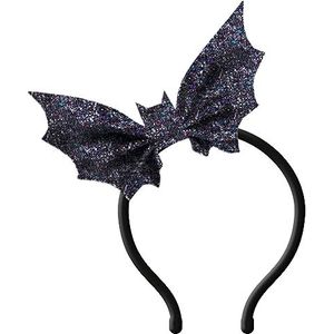Folat Happy 23859 23859-Happy haarband met vleermuis voor Halloween-party, meerkleurig