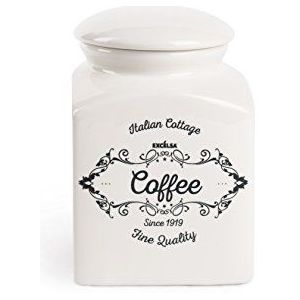 Excelsa Fine Quality Koffiepot, keramiek, ivoorwit, inhoud: 700 ml.700
