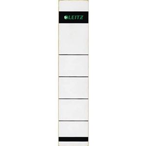Leitz Zelfstickers voor mappen met hefboomdeksel, 50 mm, smal, kort, 39 x 192 mm, papier, 16 431 085, grijs, 100 etiketten