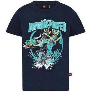 LEGO Ninjago Jongens T-Shirt Dragon Power LWTaylor 325, donkerblauw (590), 98, donkerblauw (590)