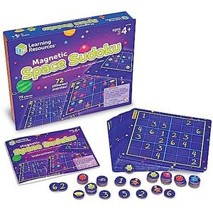 Learning Resources Sudoku Space Magneet, puzzelspel, 72 delen, vanaf 4 jaar