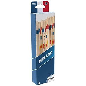 La Ducale - Klassiek Mikado spel van hout – set met 41 stokjes van bamboe – eenvoudig en gezinsspel – reisformaat om overal mee naartoe te nemen