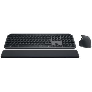 Logitech MX Keys S Combo: MX Master 3S, MX Keys S & MX Palm Rest - Grafiet, Spaans QWERTY-toetsenbord