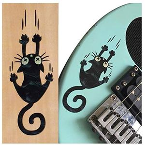 Inlaystickers voor gitaren en bassen - Ripping Slipping Cat - Black Pearl B-300RC-BP