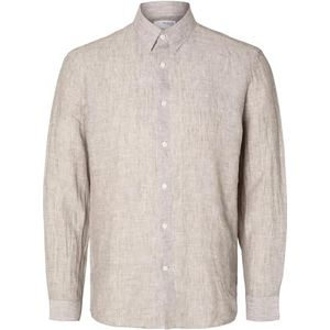 SELETED Heren Slhregkylian Ls Classic Noos shirt met lange mouwen voor heren, vetiver, S, Vetiver