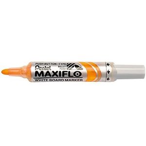 Pentel Maxiflo Green Label Whiteboard-marker met brede conische punt, geel