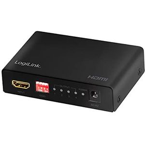 LogiLink HD0038 HDMI-splitter 1x4 poort 4K/60Hz Downscaler EDID