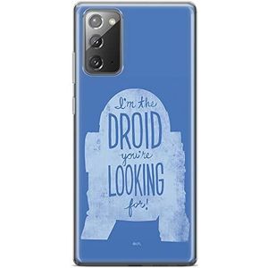 ERT GROUP Beschermhoes voor Samsung Galaxy Note 20, origineel en officieel gelicentieerd product, Star Wars, motief R2D2 006, perfect aangepast aan de vorm van de mobiele telefoon