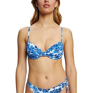 ESPRIT Women Beach Voorgevormde Beugel Bikinitop Blauw/Wit