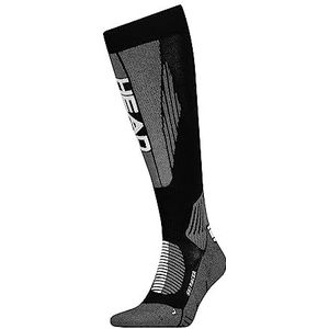 HEAD Racer Knee-high skisokken, uniseks, 1 stuk, Zwarte combo
