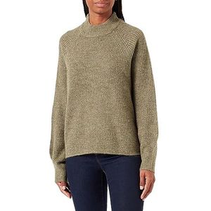 PIECES Pcnatalee LS O-Neck Knit Noos BC Qx Pull en tricot pour femme, Vert lichen, 50-52 grande taille