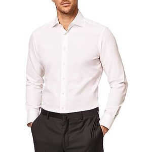 Hackett London Poplin Slim BC Business overhemd voor heren, 800, wit