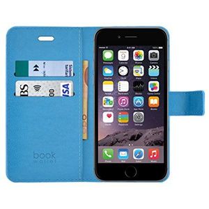 4-OK Wallet Flip Case voor Apple iPhone 6, Blauw