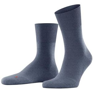 FALKE Uniseks Run-sokken, dunne krullende zolen, effen, ideaal met casual outfits, sportieve sneakers, sneldrogend, ademend, katoen, functioneel garen, 1 paar, Blauw (Light Denim 6660)