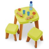 Toys Ecoiffier - 4620 – tafel Pic Nic + 2 krukken met accessoires – buitenspel voor kinderen – 12-36 maanden – gemaakt in Frankrijk