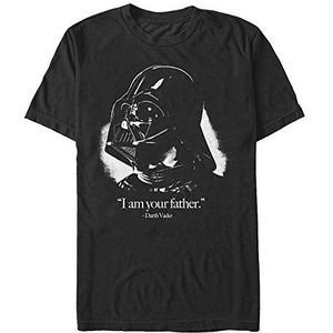 Star Wars Vader is The Father Organic T-shirt, korte mouwen, zwart, XL, SCHWARZ