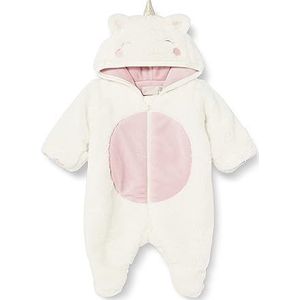 Chicco Eenhoorn-overall van zachte en warme stof met voet, pyjama voor baby's en jongens, babymeisjes, Wit