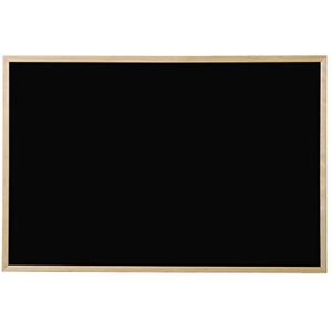 Bi-Office Basic krijtbord, 80 x 60 cm, grenen houten frame, zwart