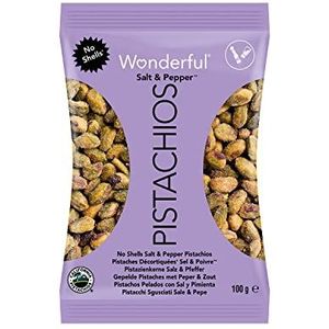 Wonderful Pistachios - Pistachenoten gepeld, peper en zout, 100 g