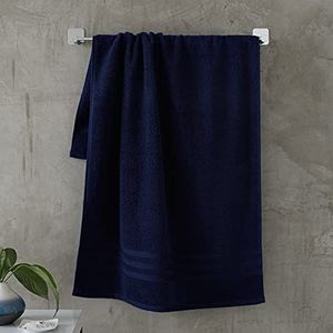Catherine Lansfield Zero Twist badhanddoek, 90 x 140 cm, marineblauw