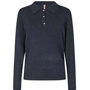 Soya Concept Dames Pullover Navy Melange, M, marineblauw gemêleerd