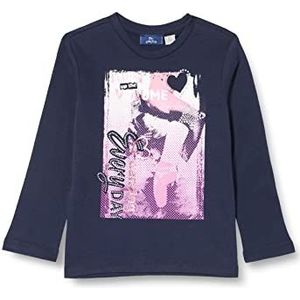 Chicco T-shirt met Manica Lunga per Bambina, korte mouwen, voor meisjes en meisjes, blu scuro