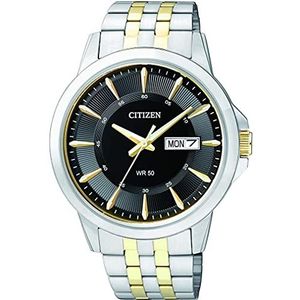 Citizen Analoog kwartshorloge voor heren, zwart., Armband