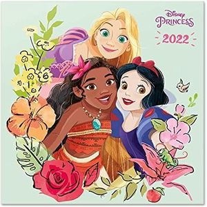 Grupo Erik - Disney kalender 2022, prinsessen - 12 maanden | wandkalender, van januari tot december 2022 | 30 x 60 cm, 6 talen, 1 poster inbegrepen, FSC-gecertificeerd