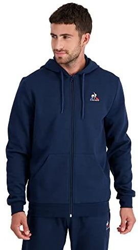 Le Coq Sportif Ess Fz Hoody No.4 M Dress Blues Sweatjack, uniseks, Jurk Blues