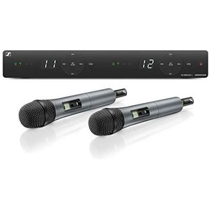Sennheiser XSW 1-825-E Alles-in-één draadloos microfoonsysteem voor zangers en presentatoren | Microfoon-capsules, geïntegreerde antennes en tot 10 compatibele kanalen (507112)