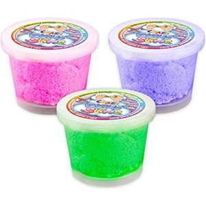 CRAZE 3-delige set Color ballen kleurverandering starter kinderen speelnete luchtdicht, CLOUD SLIME 31162 set van 3 kleurveranderende klei ballen voor kinderen, luchtdrogen, kleurrijk