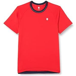 K-Swiss Heritage Classic Tennis T-shirt voor heren, Rood, XS