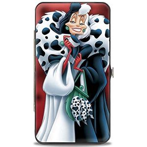 Buckle-Down Damesportemonnee 101 Dalmatiërs Cruella meerkleurig 17,8 x 10,2 cm, Meerkleurig