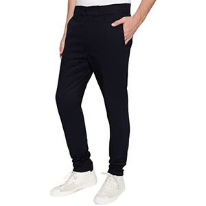 Trendyol Carotte pour homme, taille normale, jambe droite, pantalon, bleu marine, 40