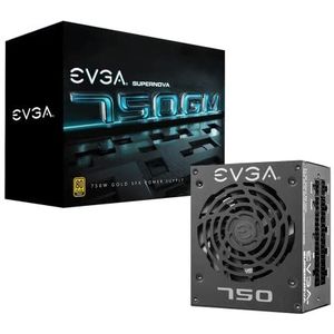 EVGA Supernova 750 GM, 80 Plus Gold 750 W, Full Modulair, ECO Mode met FDB-ventilator, 10 jaar garantie, incl. Power op Self Tester, SFX Form Factor, Power Supply 123-GM-0750-X2 (EU)