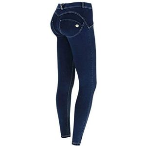 FREDDY - WR.up® Skinny Vita E Regular lengte van donker denim, donkere jeans - witte naden, S, donkere jeans - witte naad