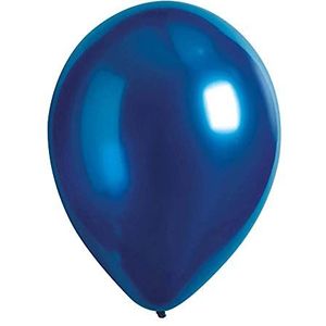 Amscan 9906964 - 50 ballonnen van latex Decorator satijn luxe azuurdiameter 27,5 cm ballon decoratie bruiloft verjaardag