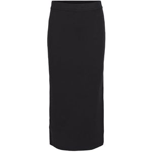 Object Objreynard Hw Knit Skirt Noos gebreide rok voor dames, zwart.