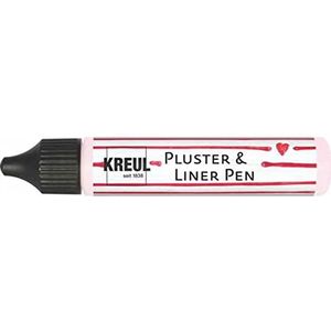 Kreul 49825 Pluster & Liner Pen Mademoiselle Rose Pluster verf voor het versieren en decoreren van 3D-effect met de oven of föhn, 29 ml