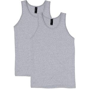 Hanes X-Temp T-shirt voor heren, verpakking van 2 stuks, Licht staal.