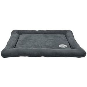 Bobby Zacht matras voor honden en katten, extra pluizig, machinewasbaar, grijs, 80 x 60 x 5 cm