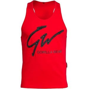 GORILLA WEAR Evansville T-shirt voor heren, rood, maat 4XL