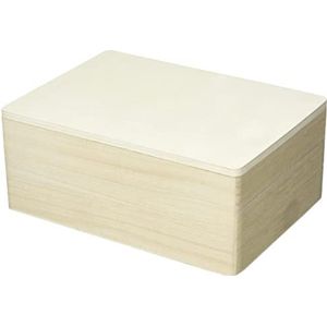 Artemio Set van 2 rechthoekige dozen, hout, beige, 22 x 9 x 16 cm 14002310