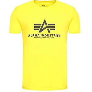 Alpha Industries Basic 100501 - T-shirt - normale maat - korte mouwen - heren, geel (Empire Yellow)