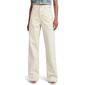 G-STAR RAW Stray Ultra High Straight Contrast Jeans voor dames, Beige (Ecru D23066-d300-159)