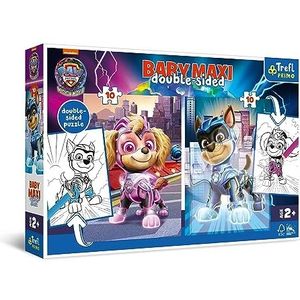 Trefl Primo - PAW Patrol: The Mighty Movie, Heroïsche Pups - 4-in-1: 2x10 Grote Stukken, Kleurrijke Puzzels met Paw Patrol-karakters, voor kinderen vanaf 2 jaar