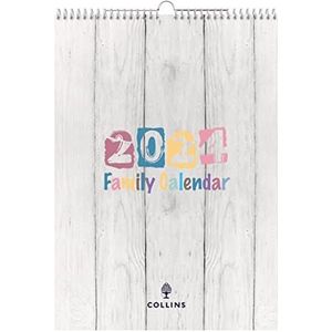 Collins Debden Collins Brighton Familie wandkalender 2024 - lifestyle planner en organizer voor kantoor, werk, thuis - kalender van januari tot december 2024 - wekelijks
